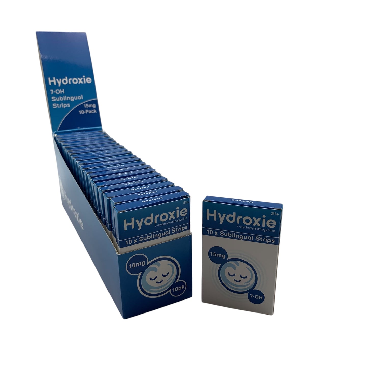 Hydroxie Kratom 7-OH Sublingual Strips, 15mg, 10 Pack, 20ct. Display Box (B2B)