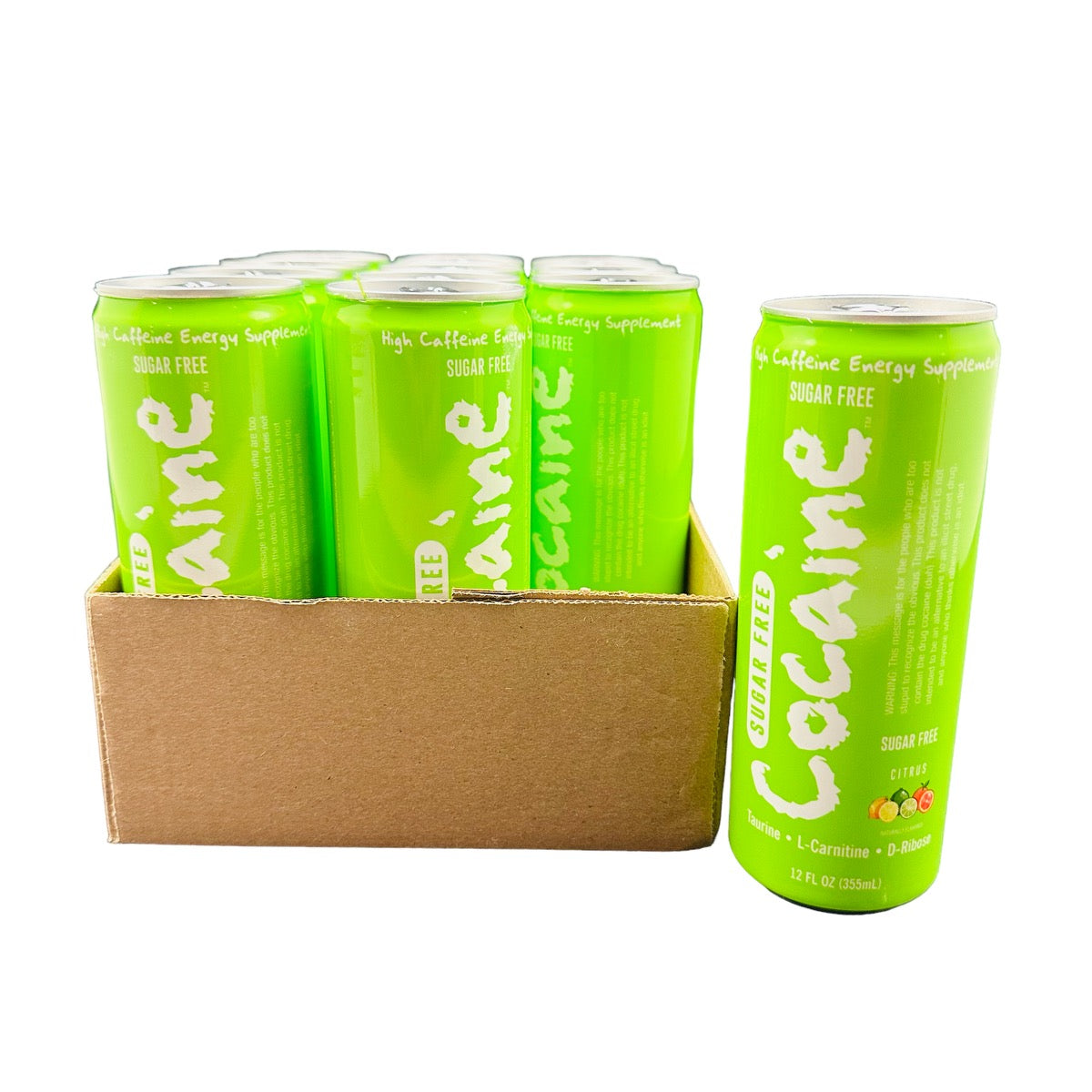 Cocaine Energy Drink 12 Pack of 12 fl oz Cans (Flavor Options Available) (B2B)