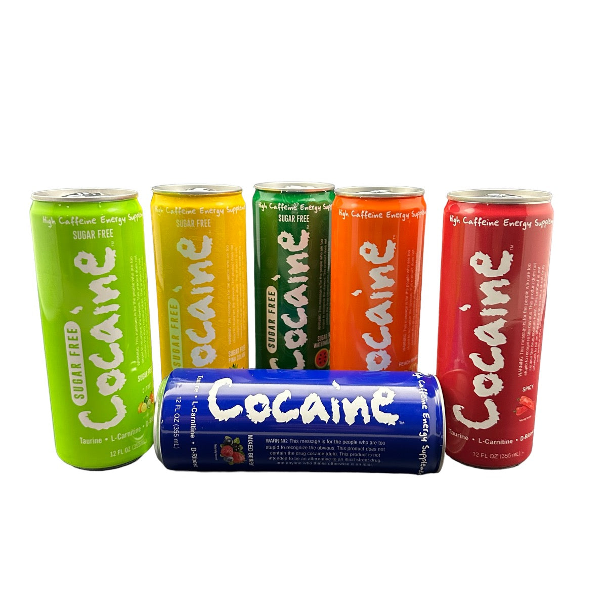 Cocaine Energy Drink 12 Pack of 12 fl oz Cans (Flavor Options Available) (B2B)
