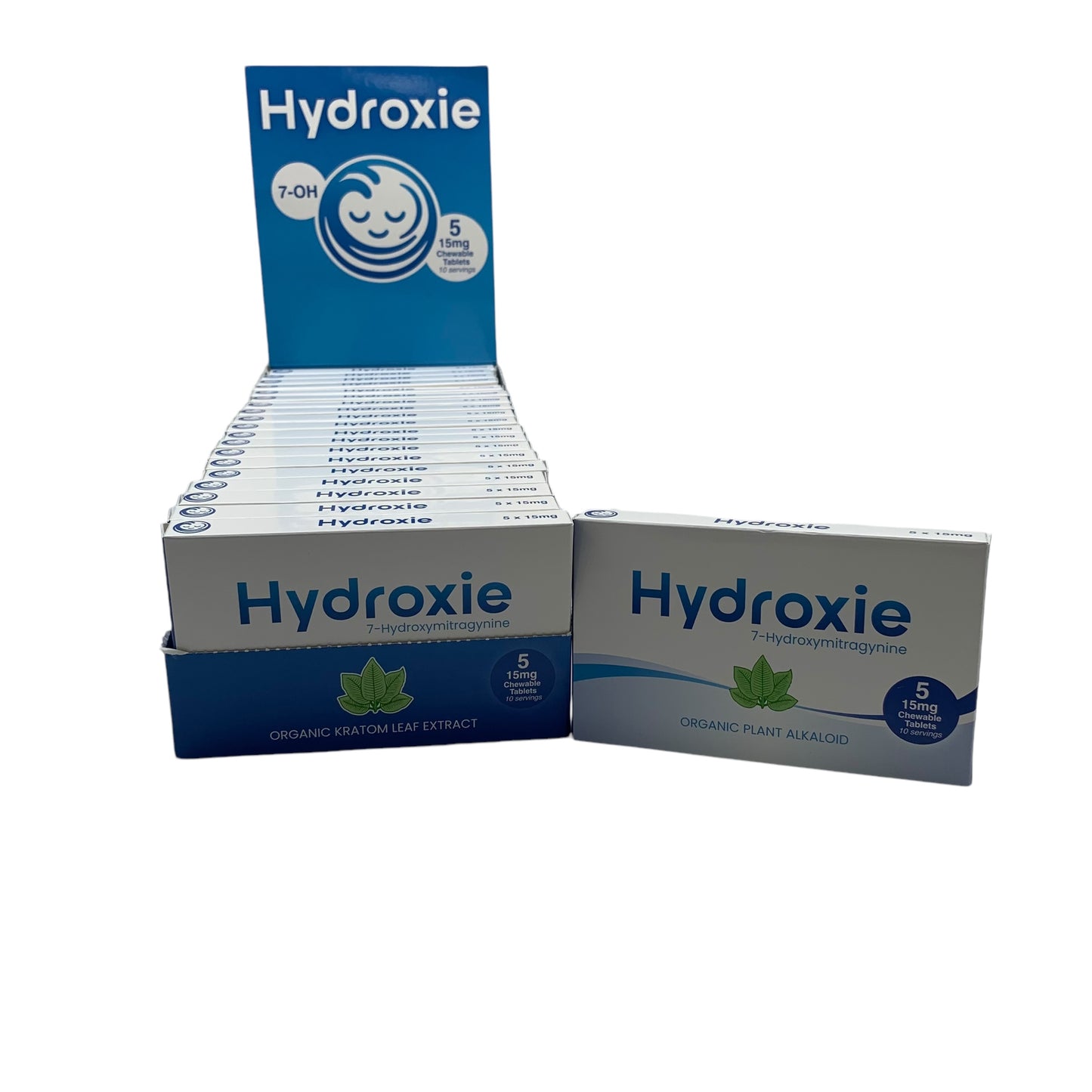 Hydroxie Kratom 7-OH Tablets, 20ct Display Box, 2ct, 5ct, or 10ct Tablet Counts (B2B)