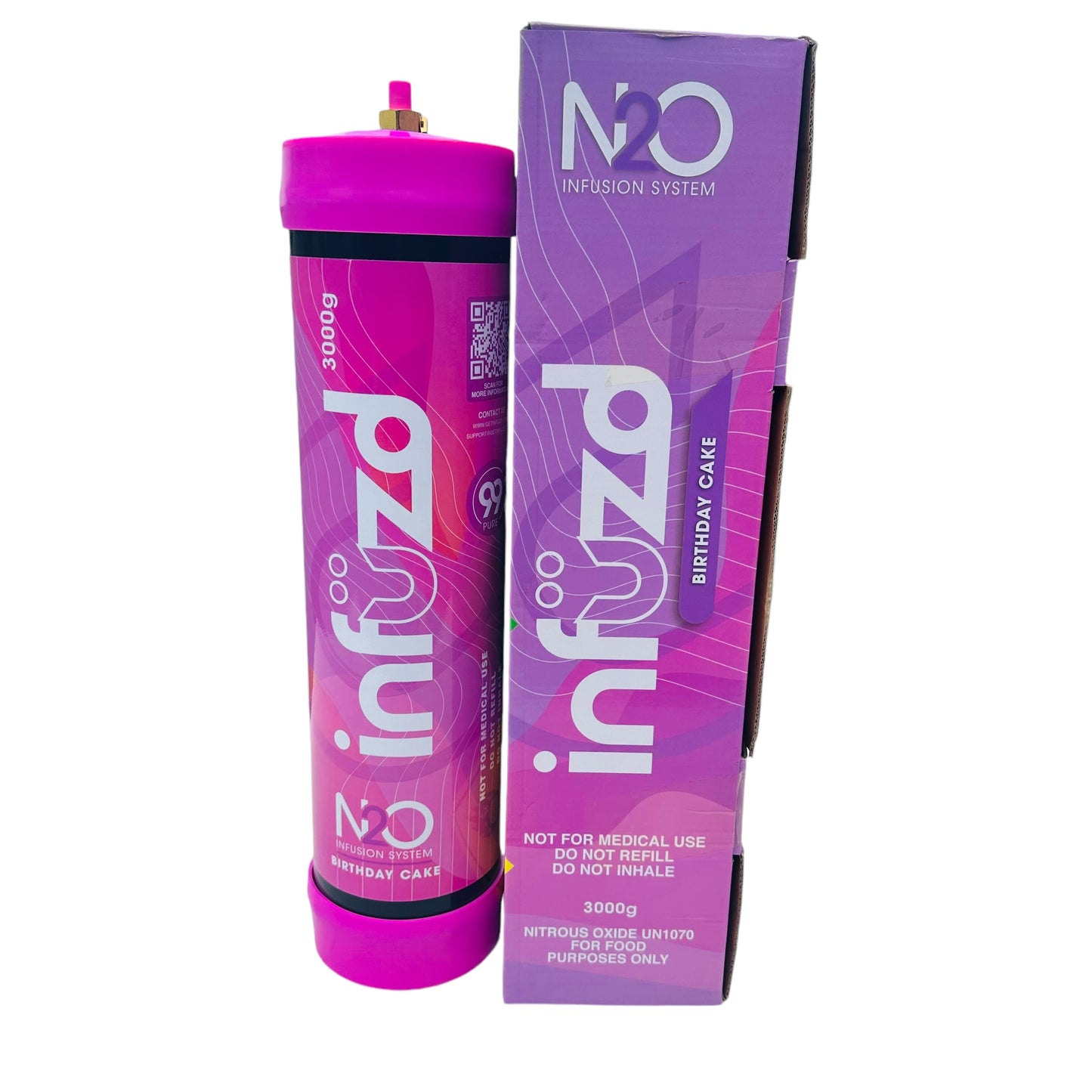 Infuzd Brand Cocktail Cream Chargers 3000g, Single (Flavor Options Available) (B2B)