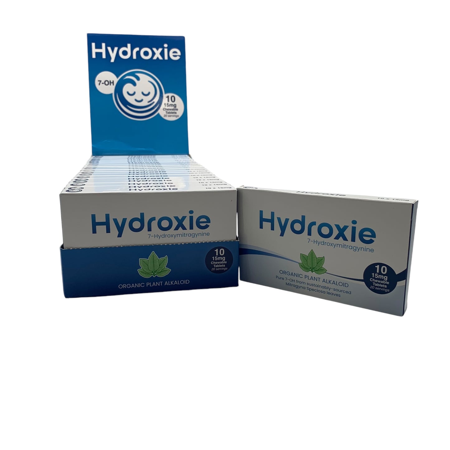 Hydroxie Kratom 7-OH Tablets, 20ct Display Box, 2ct, 5ct, or 10ct Tablet Counts (B2B)