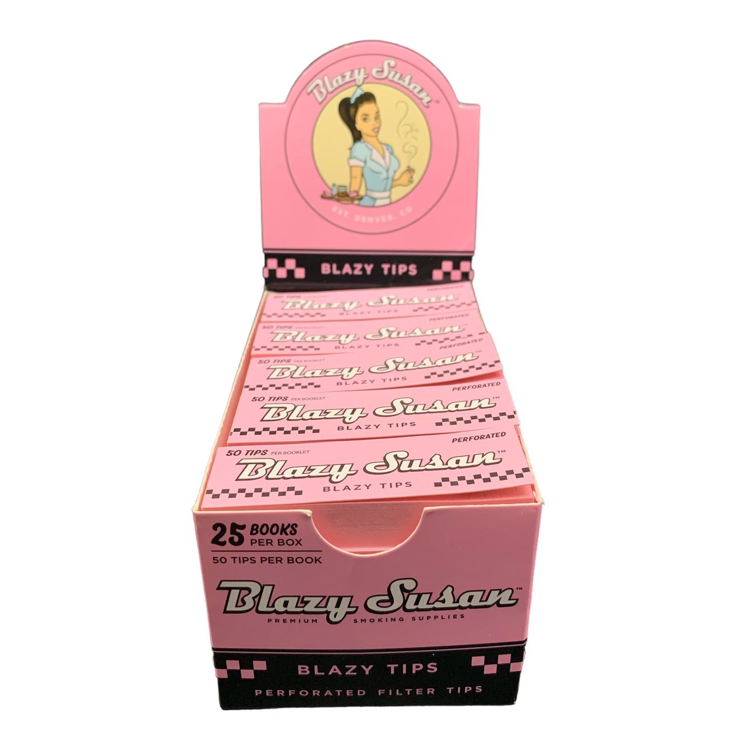 Blazy Susan Deluxe Rolling Kit - Size 1 1/4, 32 Leaves Per Booklet, 20 Booklets Per Box (Color Options Available) (B2B)