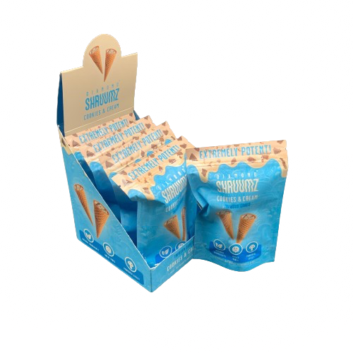 Diamond Shruumz Cones | 2 Cones Per Bag | Display of 5 Bags | Flavor Options Available (B2B)
