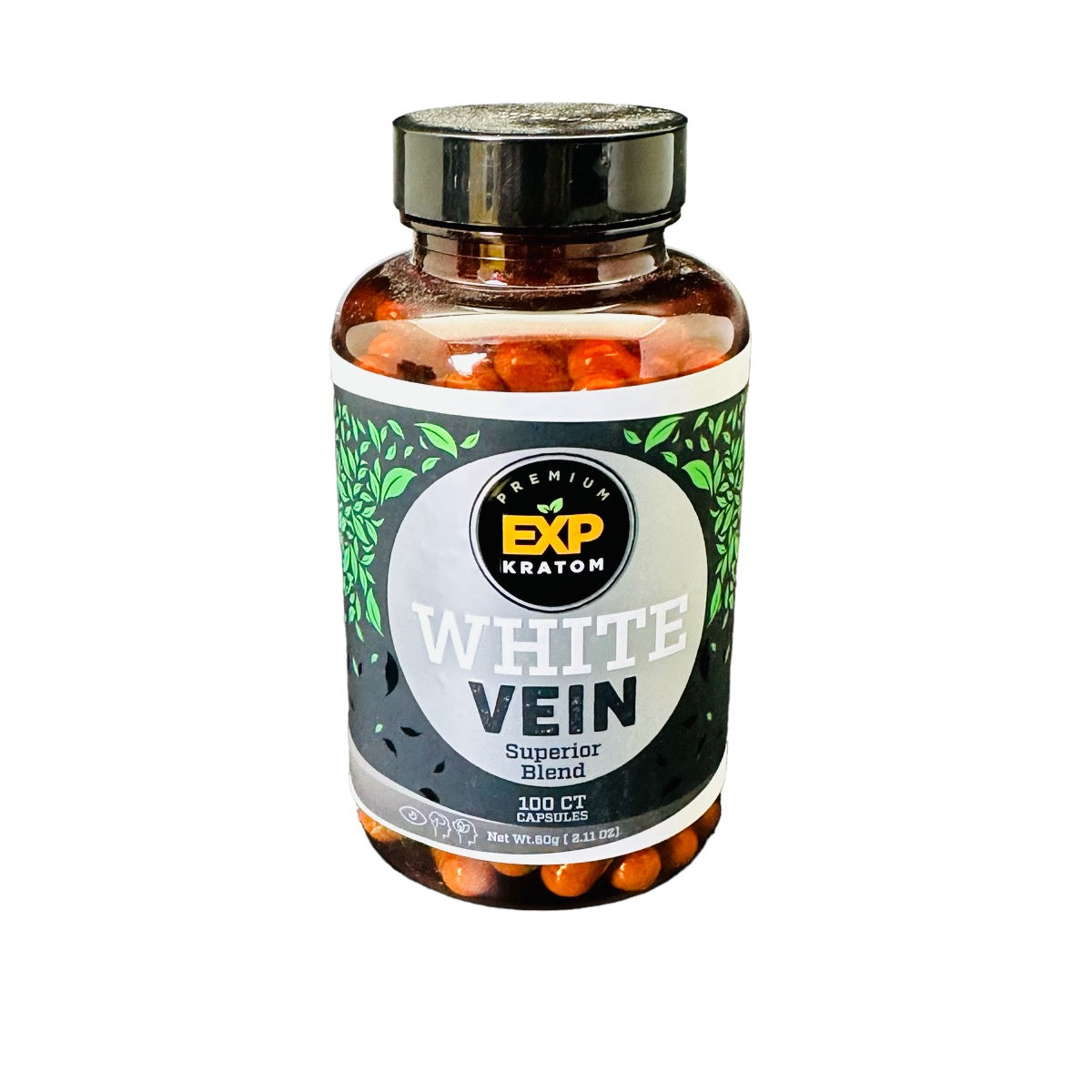 EXP White-Vein Kratom Capsules (Options Available) (B2B)