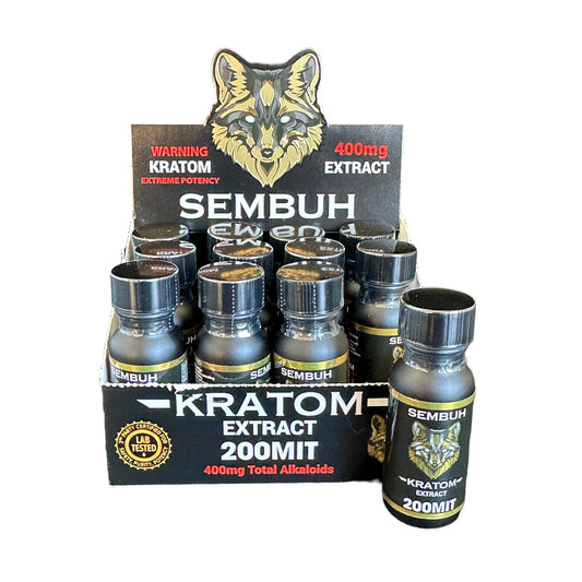Sembuh 200 MIT Kratom Extract 15ml Shot - Box of 12 (B2B)