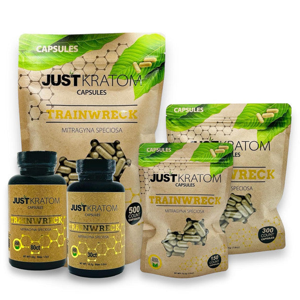 Just Kratom Capsules - Options & Sizes Available (B2B)