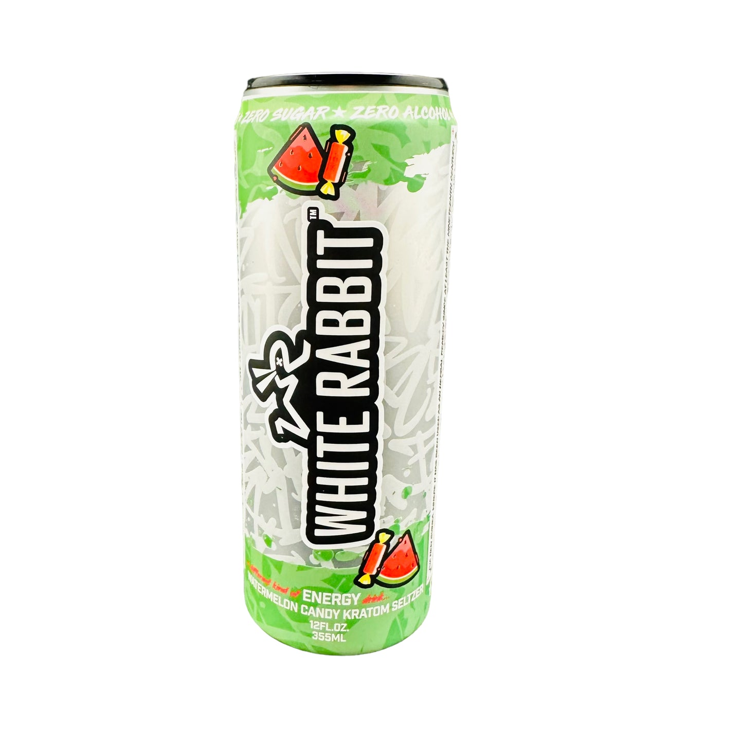 White Rabbit Kratom 12oz Energy Seltzer (Flavor Options Available) (B2B)