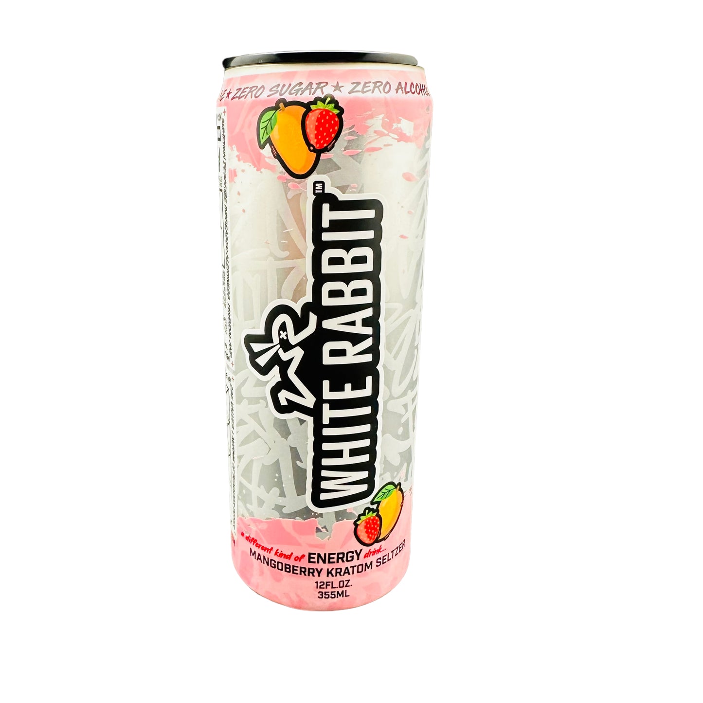 White Rabbit Kratom 12oz Energy Seltzer (Flavor Options Available) (B2B)