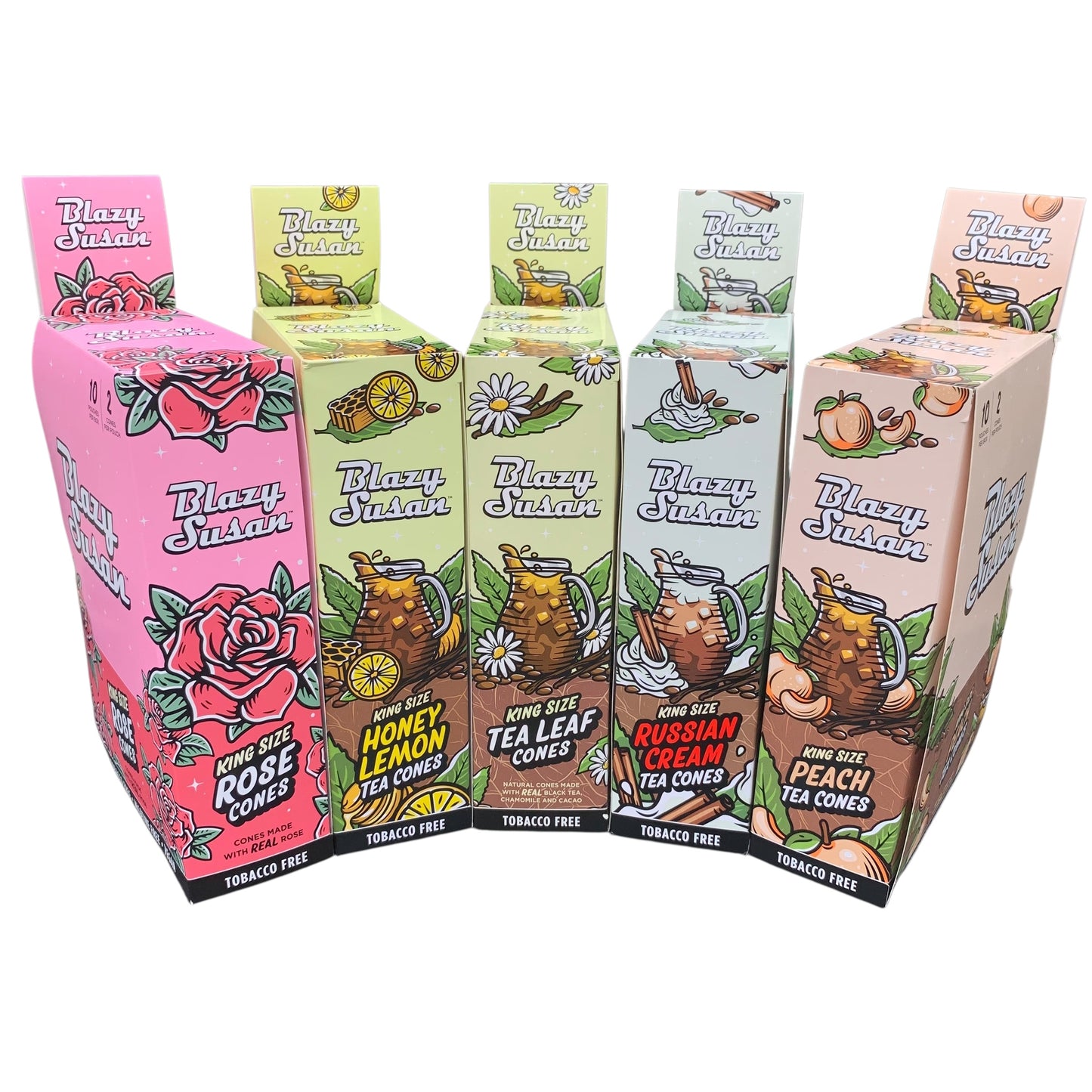 Blazy Susan Cones, 2 Per Pack, Box of 10 Packs (Various Flavors Available) (B2B)