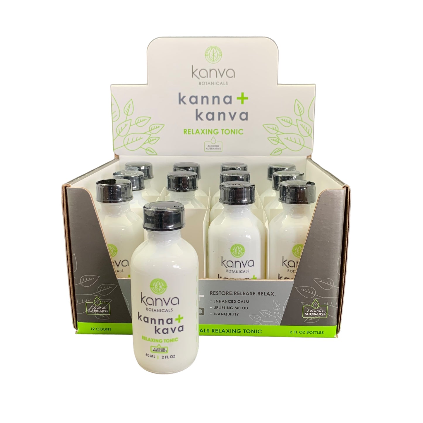 Kanva Kanna + Kava Blend, 2fl oz Shot, 12ct Display (B2B)