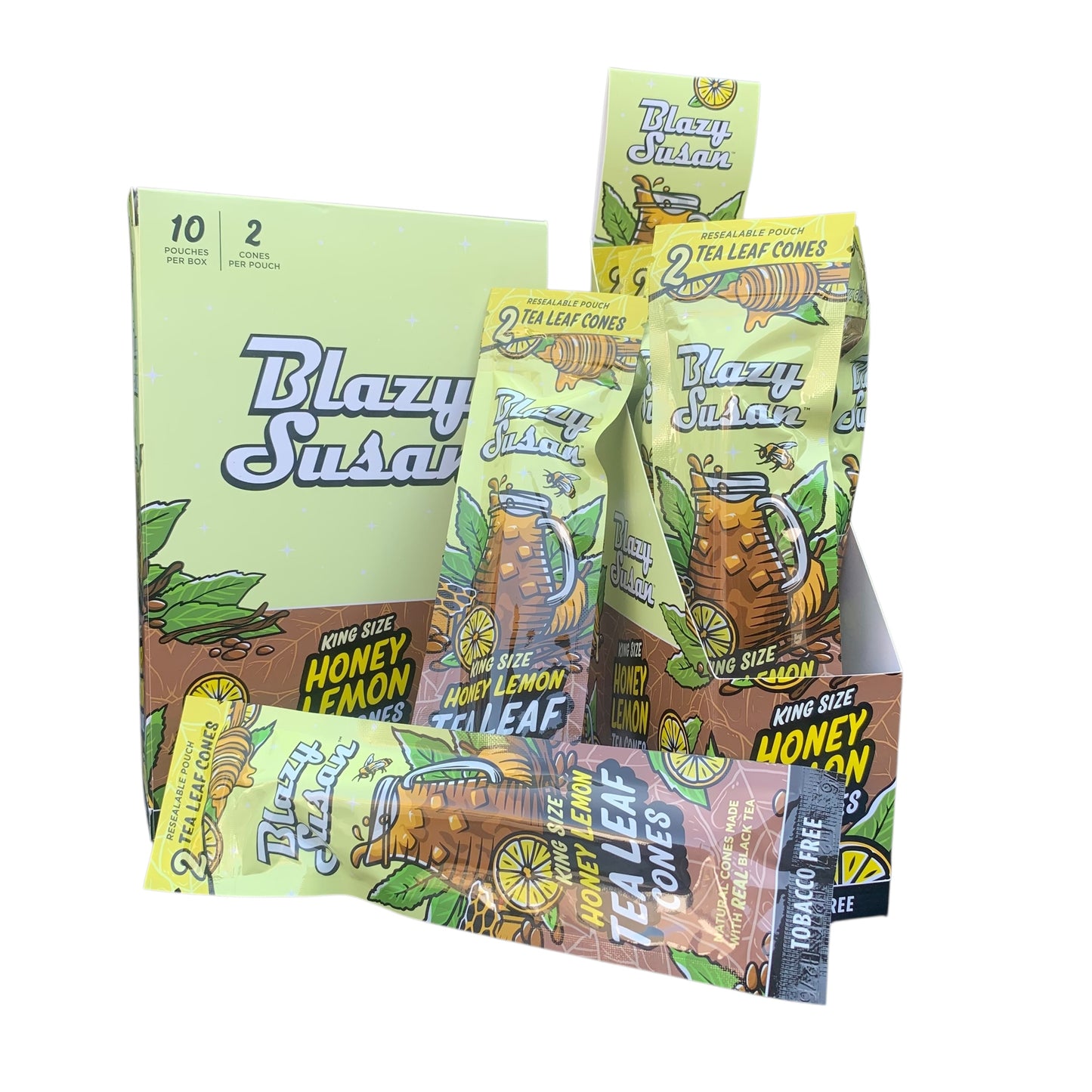 Blazy Susan Cones, 2 Per Pack, Box of 10 Packs (Various Flavors Available) (B2B)