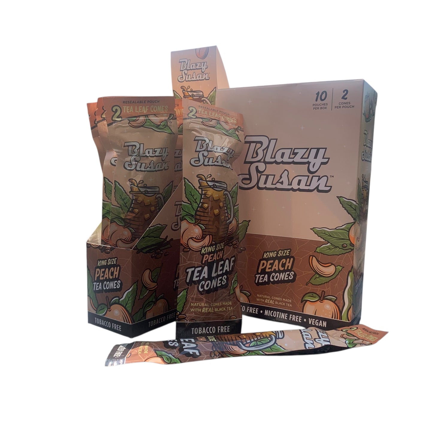 Blazy Susan Cones, 2 Per Pack, Box of 10 Packs (Various Flavors Available) (B2B)