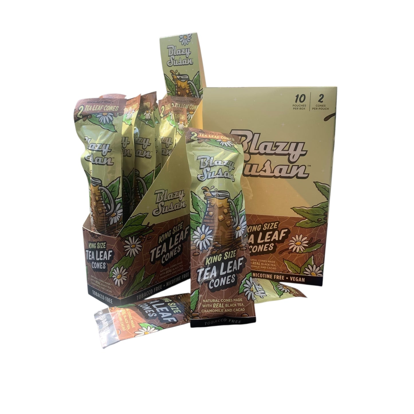 Blazy Susan Cones, 2 Per Pack, Box of 10 Packs (Various Flavors Available) (B2B)