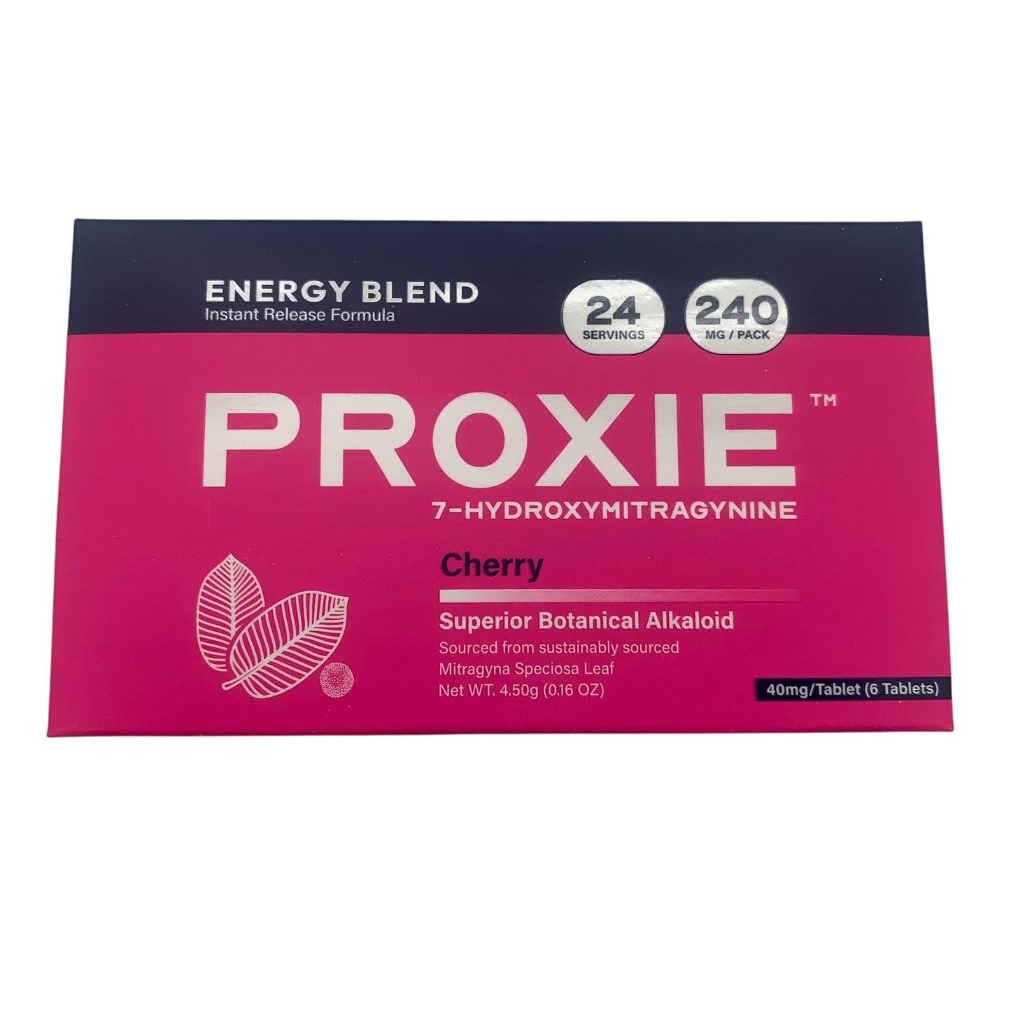 Proxie -7 Hydroxymitragynine 6ct. Chewable Tablets, 240mg Display Box of 10 Packs (B2B)