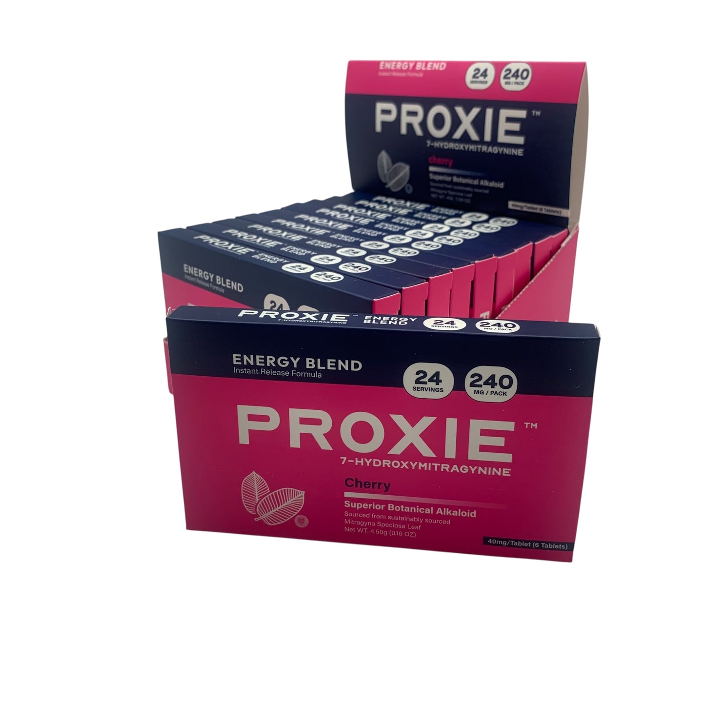 Proxie -7 Hydroxymitragynine 6ct. Chewable Tablets, 240mg Display Box of 10 Packs (B2B)