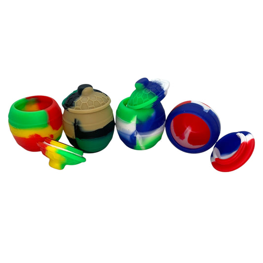 Graffiti Pot Silicone Container- Assorted Colors (B2B)