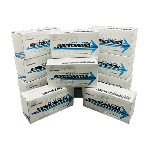 Supercharged Whip Cream Chargers 50ct (12 pack) (B2B)