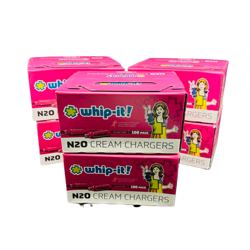 Whip-It! Pink Cream Chargers 100ct (6 pack) (B2B)