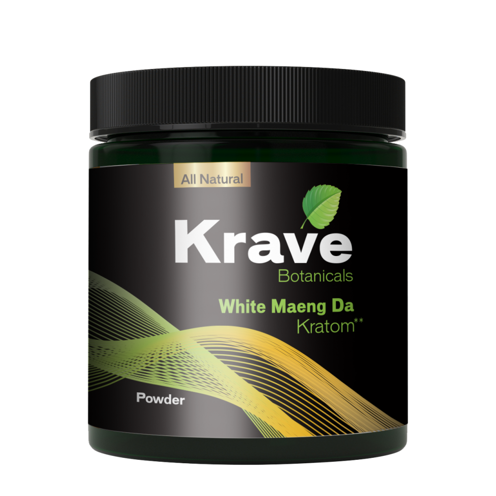Krave Kratom White Maeng-Da Powder (Sizes Available) (B2B)