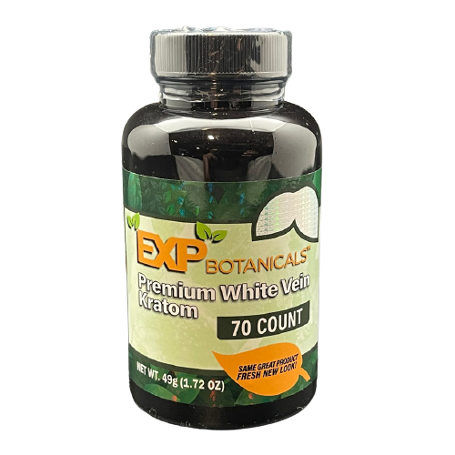 EXP White-Vein Kratom Capsules (Options Available) (B2B)