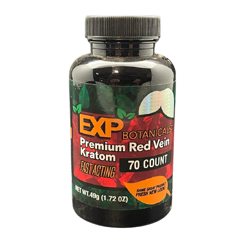 EXP Red-Vein Kratom Capsules (Options Available) (B2B)