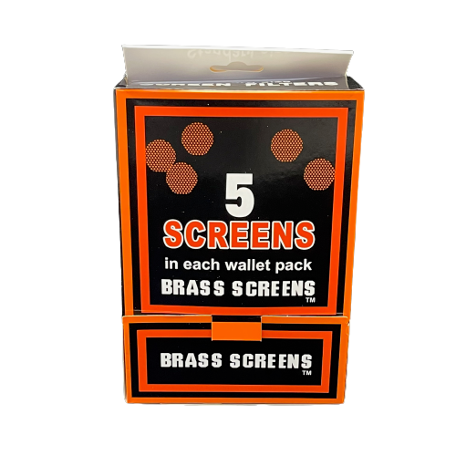 Brass Pipe Screens w/100 Wallets (5 Screens Per Wallet) (B2B)