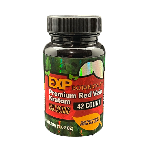EXP Red-Vein Kratom Capsules (Options Available) (B2B)