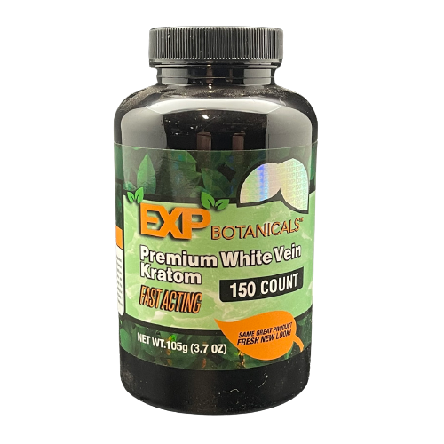 EXP White-Vein Kratom Capsules (Options Available) (B2B)