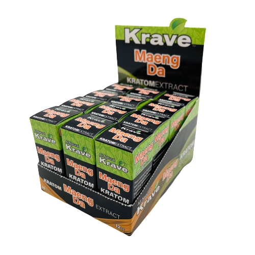 Krave Maeng-Da Kratom Shot 10ml - Box of 12 (B2B)