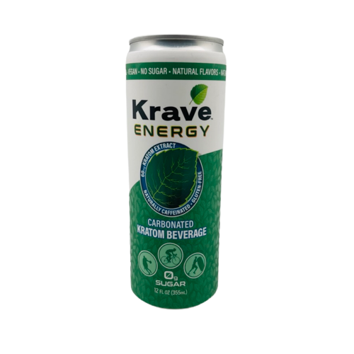 Krave Energy Drink w/60mg Kratom Extract (12 pack) (B2B)
