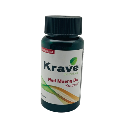 Krave Kratom Red Maeng-Da Capsules (Sizes Available) (B2B)