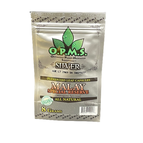 O.P.M.S. Silver Green Vein Malay Capsules (B2B)