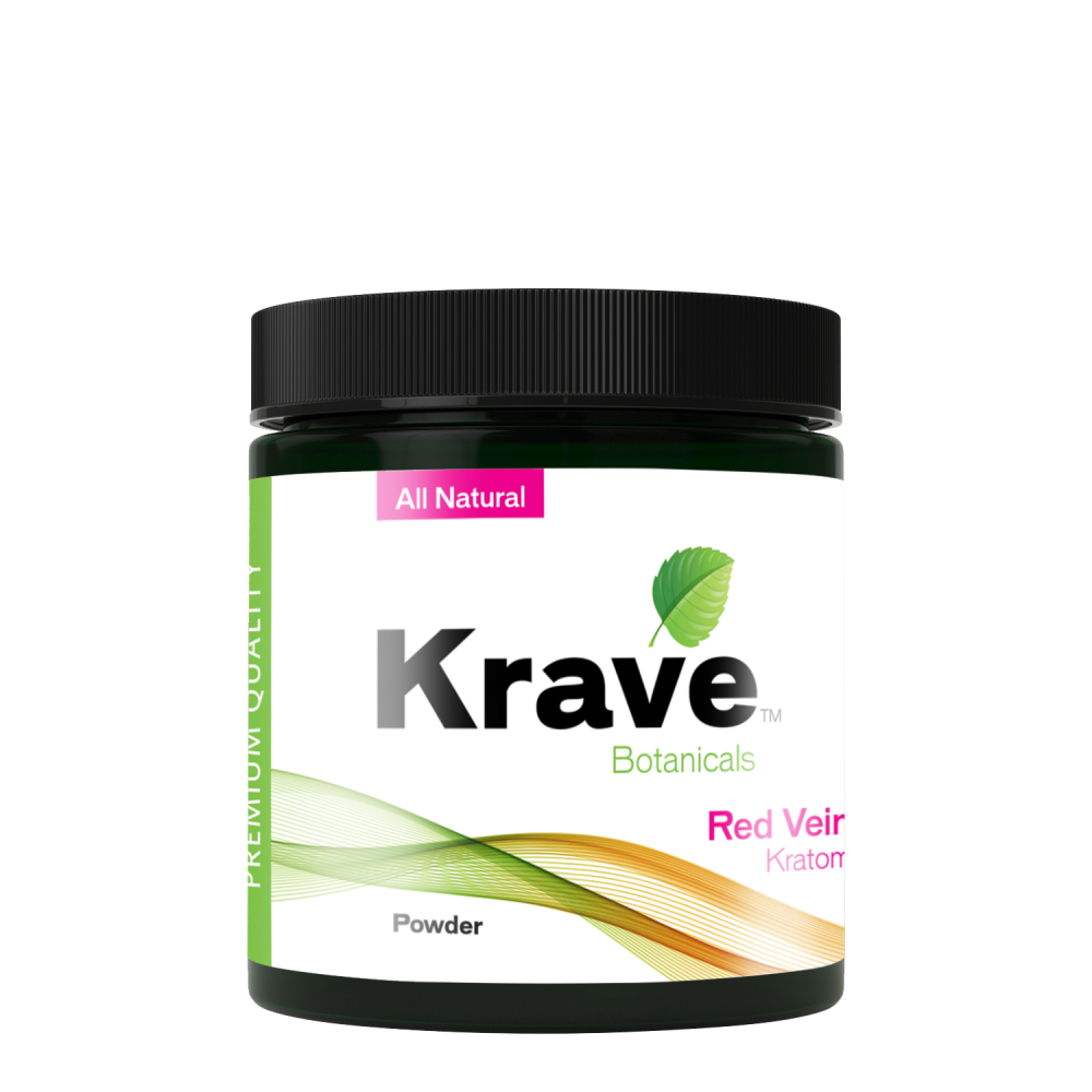 Krave Kratom Red-Vein Powder (Sizes Available) (B2B)