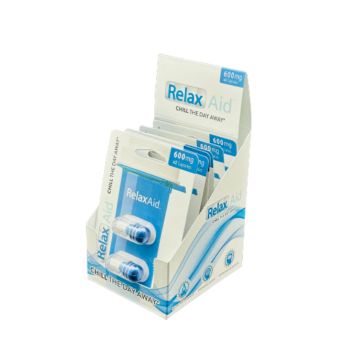 Relax Aid 600mg 2ct Blister Pack - Box of 6 (B2B)