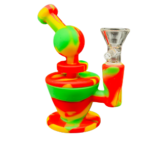 5in Silicone Bubbly Shaped Water Pipe (B2B)