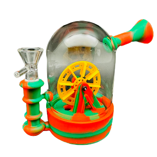Silicone Spin Wheel Water Pipe (B2B)