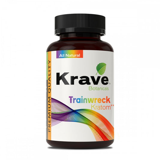 Krave Kratom Trainwreck Capsules (Sizes Available) (B2B)