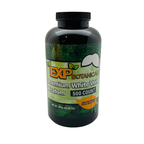 EXP White-Vein Kratom Capsules (Options Available) (B2B)